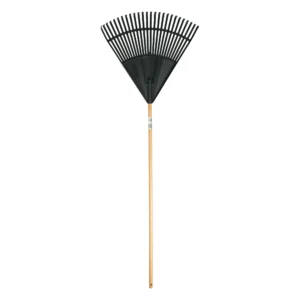 24-inch Wood and Poly Leaf Rake