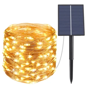 Christmas Lights, 66FT 200 LED Solar Fairy Lights Outdoor LED