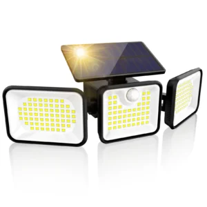 Solar Lights Outdoor, 3 Head Solar Motion Lights Outdoor